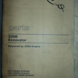 Caterpillar 235B Excavator Parts Manual