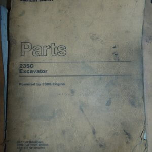 Caterpillar 235C Excavator Parts Manual