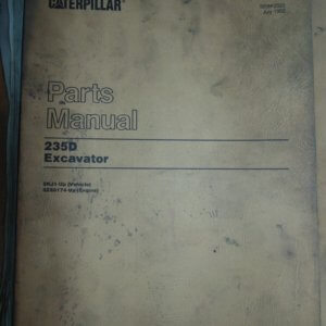 Caterpillar 235D Excavator Parts Manual