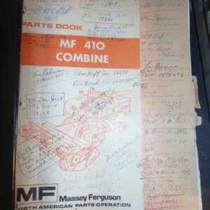 Massey Harris MF410 Combine Parts Manual