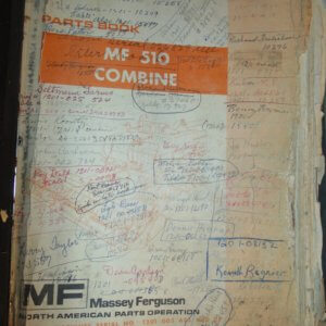 Massey Ferguson MF510 Combine Parts Manual