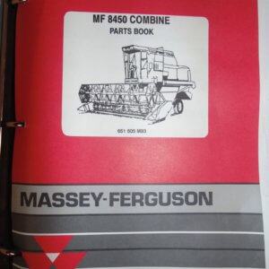 Massey Ferguson MF8450 Combine Parts Manual