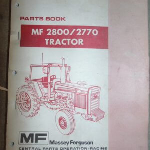 Massey Ferguson MF2800/2770 Tractor Parts Manual