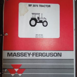 Massey Ferguson MF3075 Tractor Parts Manual