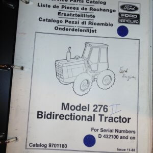 Ford Bidirectional Model 276 Tractor Parts Manual
