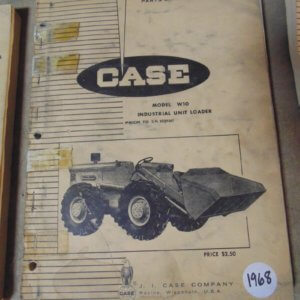 Case W10 Industrial Unit Loader Parts Manual