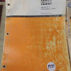 Case W18 Articulated Loader Parts Manual