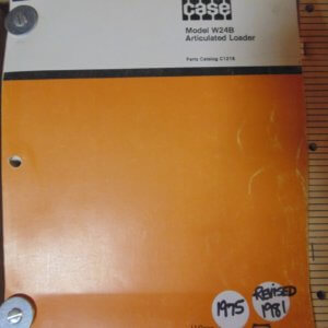 Case W24B Articulated Loader Parts Manual