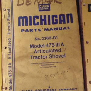 Michigan 457IIIA Articulated Tractor Shovel Parts Manual