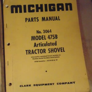 Michigan 457B Articulated Tractor Shovel Parts Manual