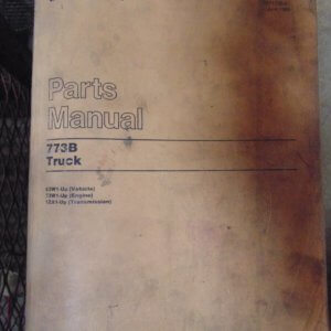 Caterpillar 773B Truck 63W1 Parts Manual