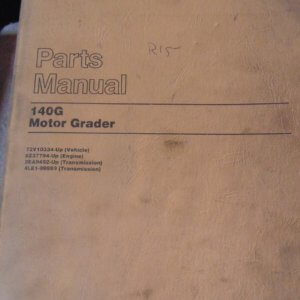 Caterpillar 140G Motor Grader 72V10334 Parts Manual