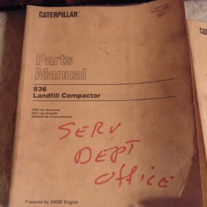 Caterpillar 836 Landfill Compactor 7FR1 Parts Manual