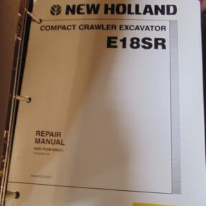New Holland Compact Crawler Excavator E18SR Service Manual