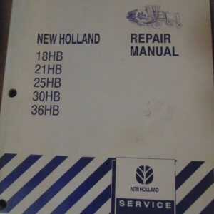 New Holland Draper Header 18HB, 21HB, 25HB, 30HB, 36HB Repair Manual