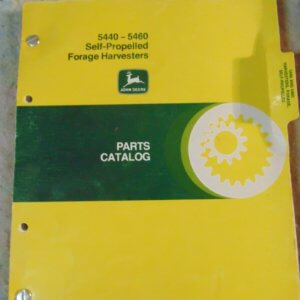 John Deere 5440-5460 Self Propelled Forage Harvester Parts Manual