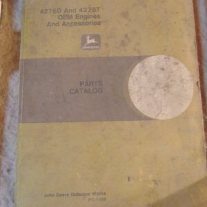 John Deere 4276D & 4276T OEM Engines and Accessories Parts Manual