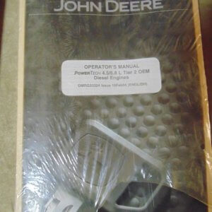 John Deere Power Tech 4.5/6.8L Tier 2 OEM Diesel Engines Operator Manual