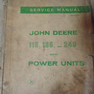 John Deere 115/165/248 Series Power Units Service Manual