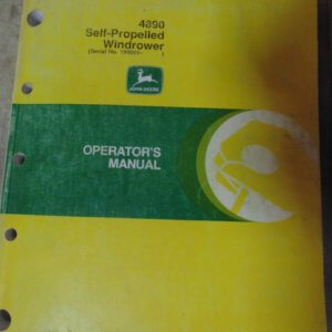 John Deere 4890 Self Propelled Windrower Operator Manual
