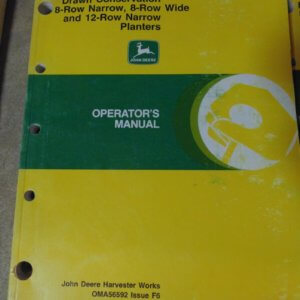 John Deere 1760 Wing Fold Drain Conservation 8 Row Narrow, 8 Row Wide & 12 Row Narrow Planters Operator Manual