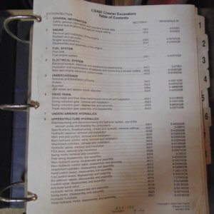 Case CX460 Crawler Excavator Parts Manual
