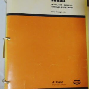 Case 800 Series C Crawler Excavator Parts Manual