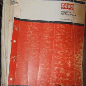Case 770 Agri-King Tractor Parts Manual