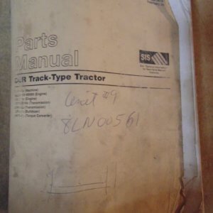 Caterpillar D6R Track Type Tractor 8LN1 Parts Manual