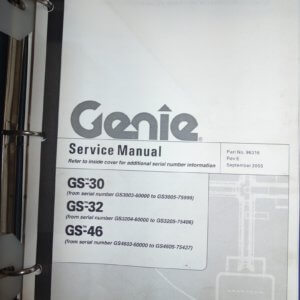 Genie GS-30, GS-32, GS-46 Service Manual