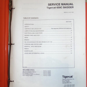 Tigercat 630C Skidder Service Manual