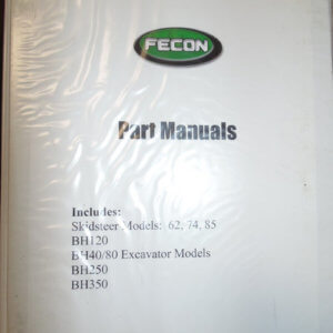 Fecon Skidsteer Models 62, 74, 85 Parts Manual