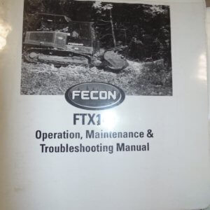Fecon FTX140 Troubleshooting, Operation & Maintenance Manual