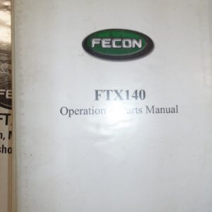 Fecon FTX140 Operation and Parts Manual