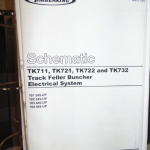Timberking Schematics TK711, TK721, TK722 & TK732; Track Feller Buncher Electrical System Schematics