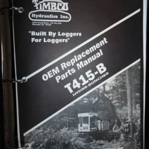 Timbco OEM T415-B Hydro Buncher Replacement Parts Manual