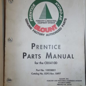 Prentice CRX410D Parts Manual