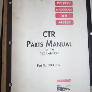 CTR 426 Delimber Parts Manual