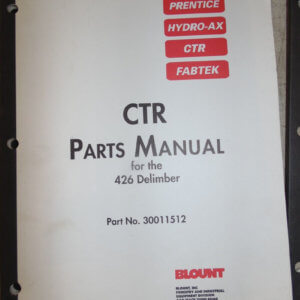 CTR 426 Delimber Parts Manual