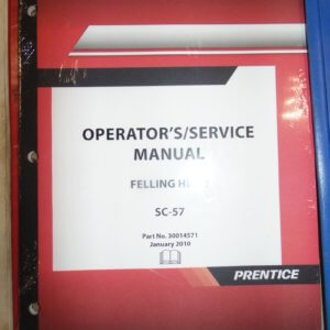 Prentice Felling Head SC-57 Operator & Parts Manual