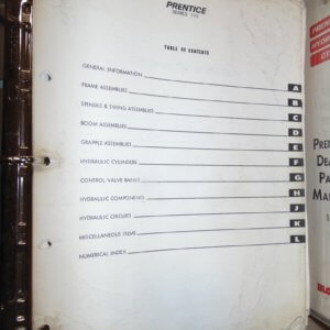 Prentice 110 Parts Manual