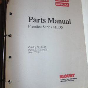 Prentice 410DX Parts Manual