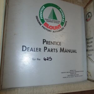 Prentice 625 Parts Manual