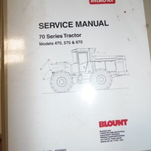 Hydro-Ax 70 Series Tractor Service Manual