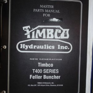 Timbco T400 Series Feller Buncher Parts Manual