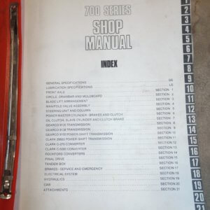 Champion 700 Series 1979 Motor Grader Shop Manual