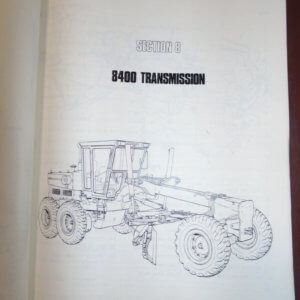 Champion 8400 Transmission for 700 Series Motor Grader Shop Manual