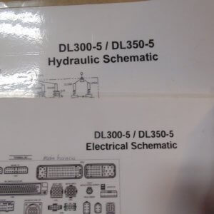 Doosan DL300-5/DL350-5 Electrical Schematics, Hydraulic Schematics, Large Laminated Schematic Sheets