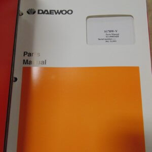 Daewoo S170W-V Parts Manual