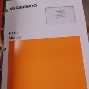 Daewoo S220LC-V Parts Manual